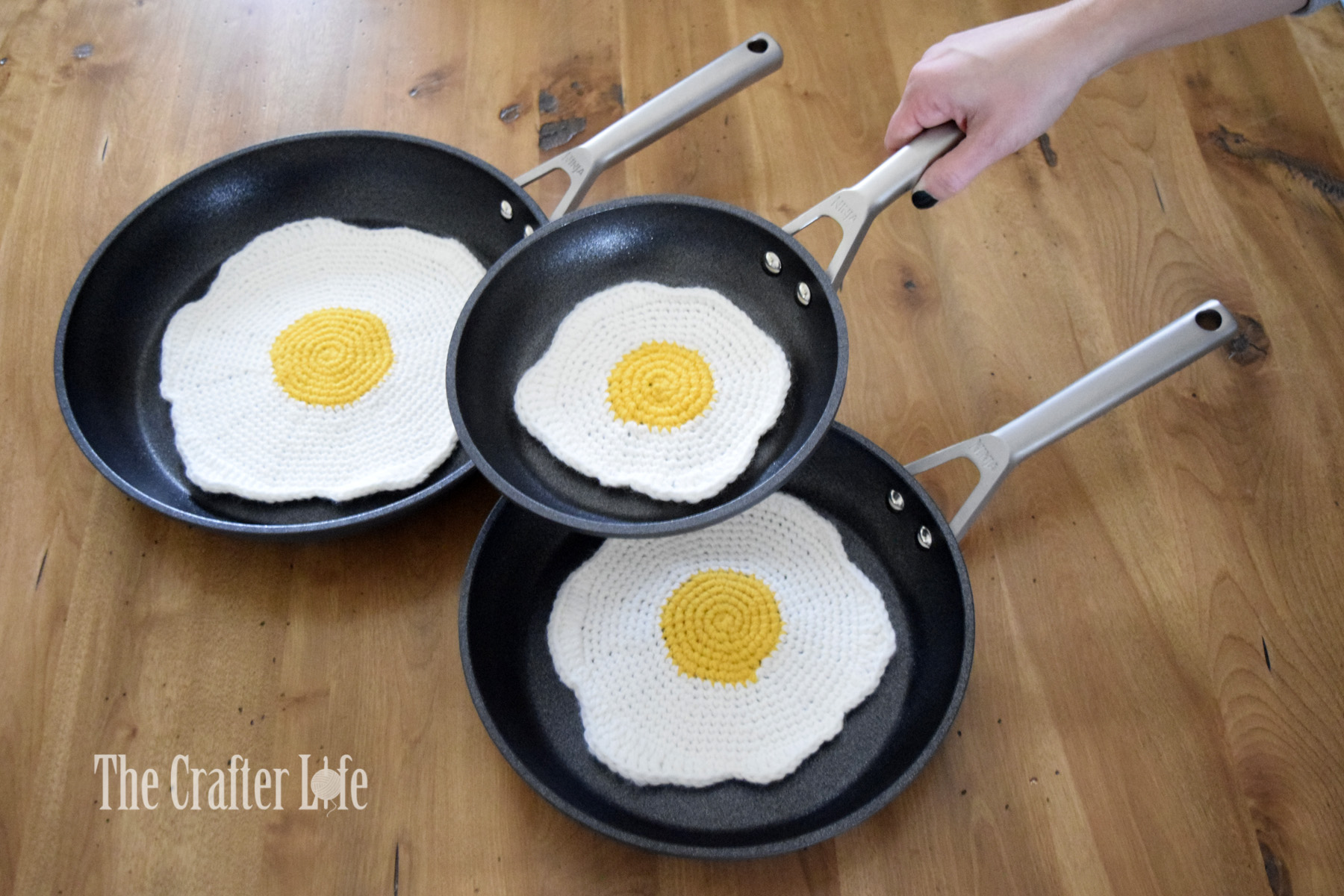 Fried Egg Pan Protectors – Digital PDF Pattern – The Crafter Life Patterns